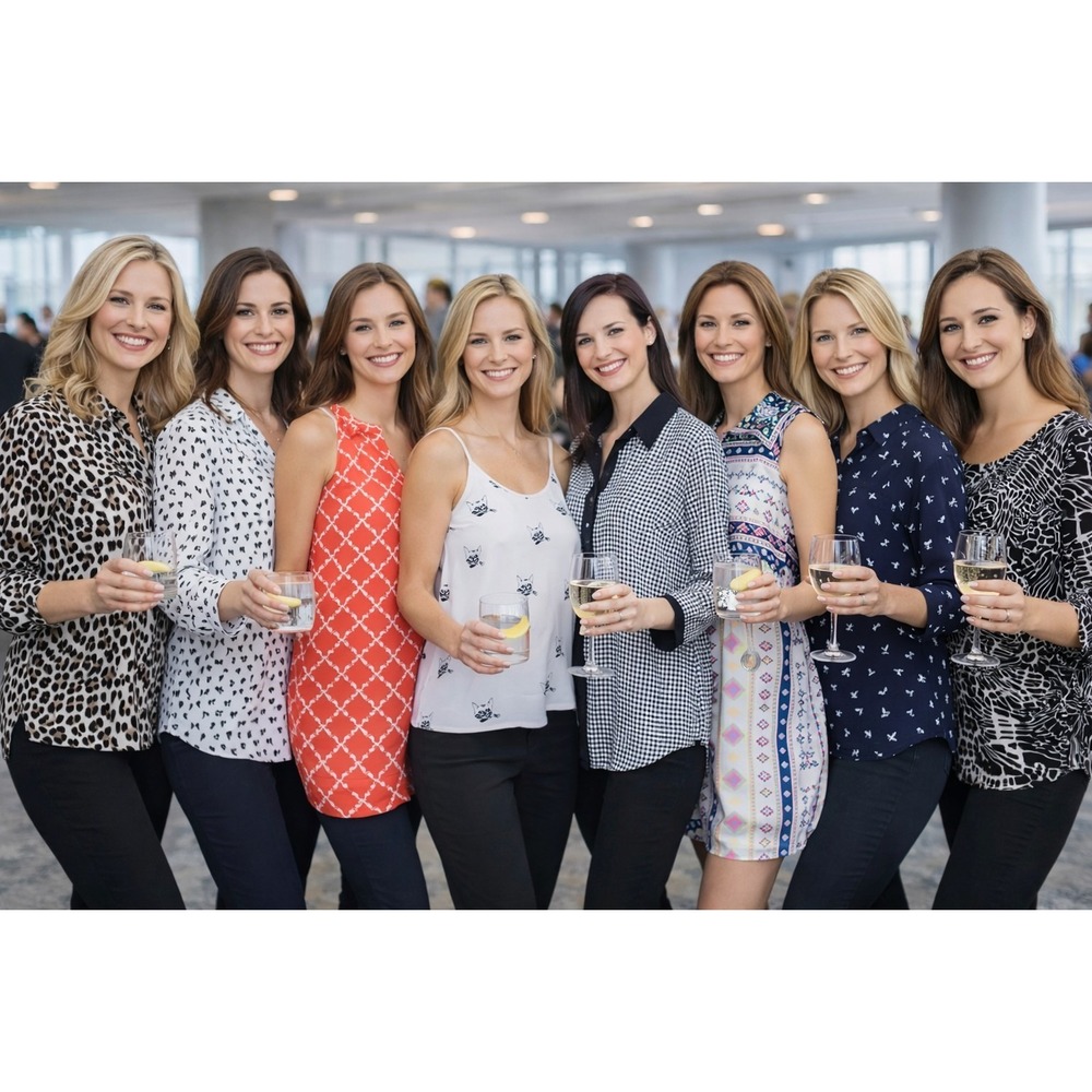 8 Career Style Blouses Women's size MEDIUM
